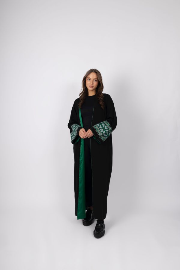 Kimono Long Black/Green